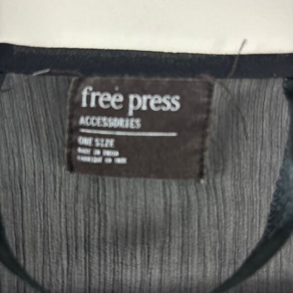 Free Press Black Sheer Swim Coverup – Silky Open Front – One Size - Picture 5 of 8